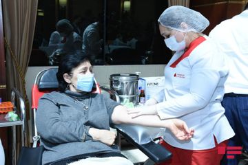 Blood donation campaign held in Azerbaijani Parliament - PHOTO
