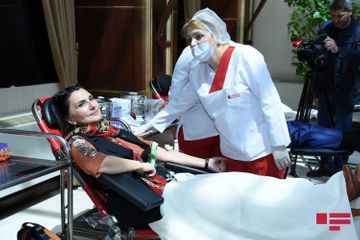 Blood donation campaign held in Azerbaijani Parliament - PHOTO
