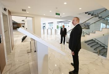 President Ilham Aliyev inaugurated newly-reconstructed main administrative, scientific, educational and laboratory complex of AzerEnergy OJSC - UPDATED