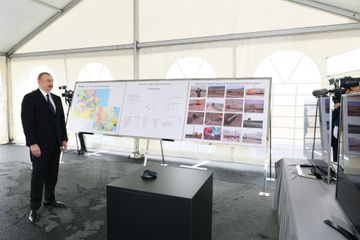 President Ilham Aliyev attended opening of main gas pipeline laid to Sumgayit - UPDATED
