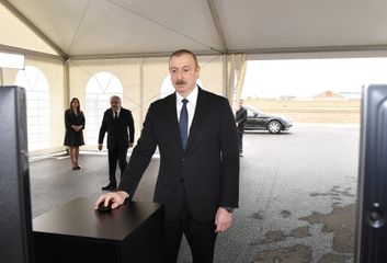 President Ilham Aliyev attended opening of main gas pipeline laid to Sumgayit - UPDATED
