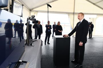 President Ilham Aliyev attended opening of main gas pipeline laid to Sumgayit - UPDATED