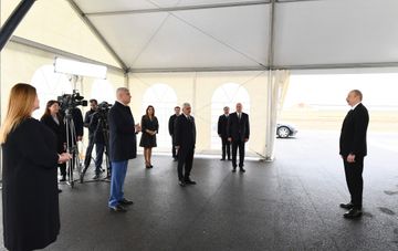 President Ilham Aliyev attended opening of main gas pipeline laid to Sumgayit - UPDATED