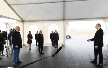 President Ilham Aliyev attended opening of main gas pipeline laid to Sumgayit - UPDATED
