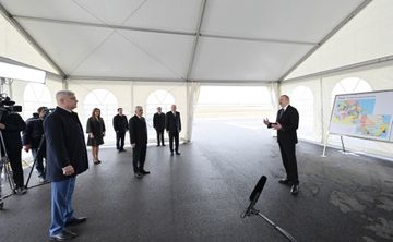President Ilham Aliyev attended opening of main gas pipeline laid to Sumgayit - UPDATED
