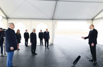 President Ilham Aliyev attended opening of main gas pipeline laid to Sumgayit - UPDATED