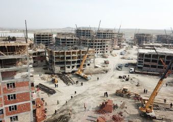 President Ilham Aliyev viewed construction progress at blocks of residential buildings for 3,042 IDP families - UPDATED