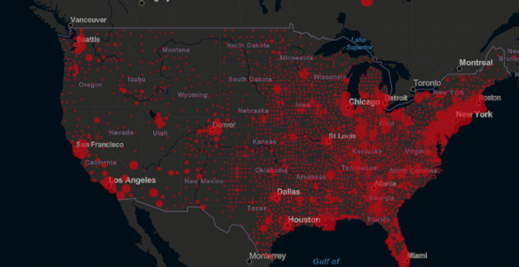 US coronavirus cases reach 1 million
