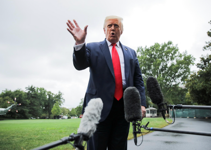 Trump says looking at options on TikTok, including possible ban