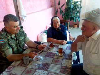 Shehids' families were visited on the occasion of the holiday of Gurban Bayram