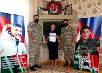 Shehids' families were visited on the occasion of the holiday of Gurban Bayram