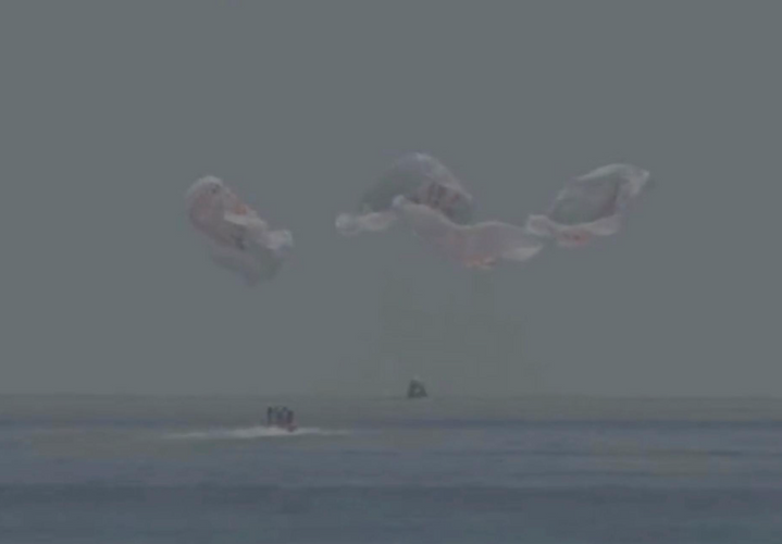 NASA astronauts splash down after journey home aboard SpaceX capsule
