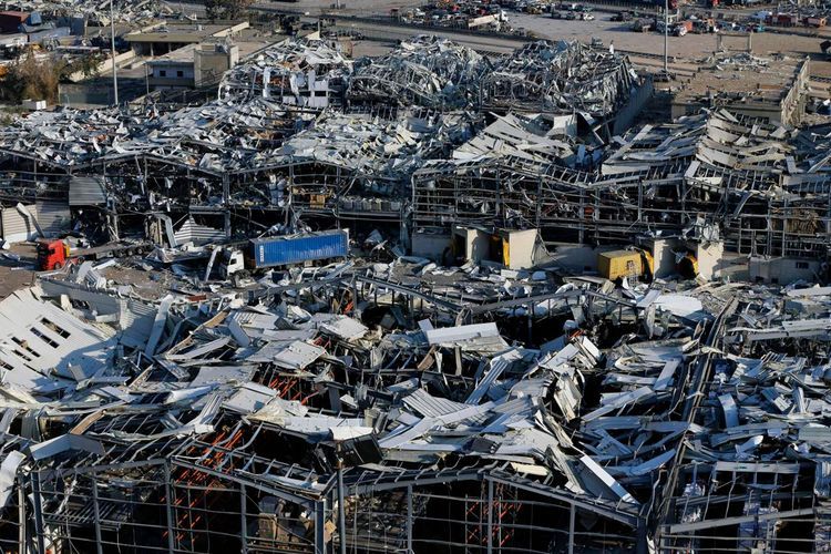 Explosion at Port of Beirut damages grain silos, terminal