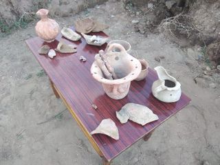 Ancient necropolis came to surface in Azerbaijan’s Shamakhy as a result of torrent - PHOTO