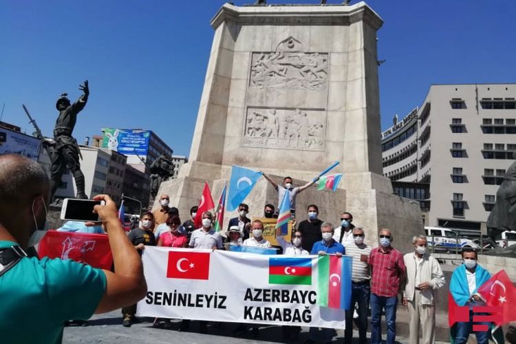 Support rally for Azerbaijan held in Ankara
