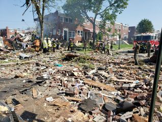 Major explosion destroys several houses in Baltimore: One killed, many feared trapped 