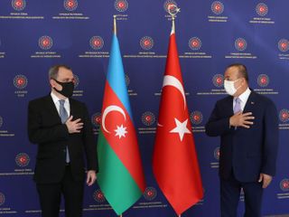 Azerbaijani and Turkish FMs hold meeting in expanded format - UPDATED