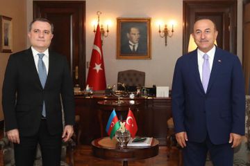 Azerbaijani and Turkish FMs hold meeting in expanded format - UPDATED