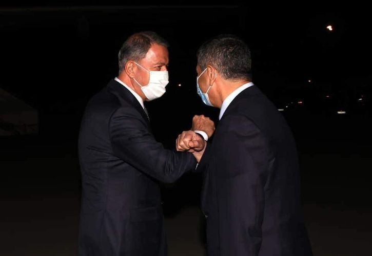 Minister of National Defense of Turkey Hulusi Akar arrives in Azerbaijan