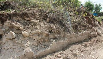 Ancient historical monument and art exhibits found during road construction in Azerbaijan's Ismayilli