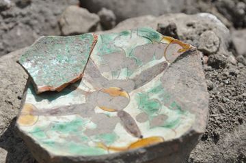Ancient historical monument and art exhibits found during road construction in Azerbaijan's Ismayilli