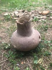 Ancient historical monument and art exhibits found during road construction in Azerbaijan's Ismayilli