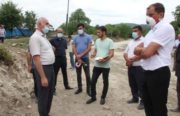 Ancient historical monument and art exhibits found during road construction in Azerbaijan's Ismayilli