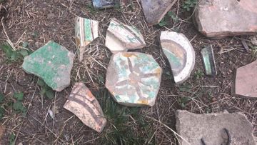 Ancient historical monument and art exhibits found during road construction in Azerbaijan's Ismayilli