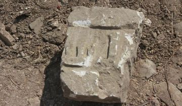 Ancient historical monument and art exhibits found during road construction in Azerbaijan's Ismayilli