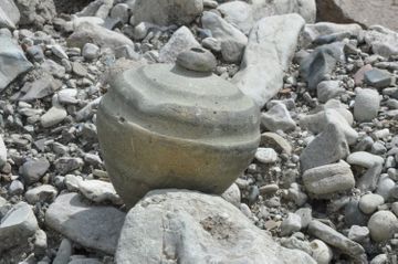 Ancient historical monument and art exhibits found during road construction in Azerbaijan's Ismayilli