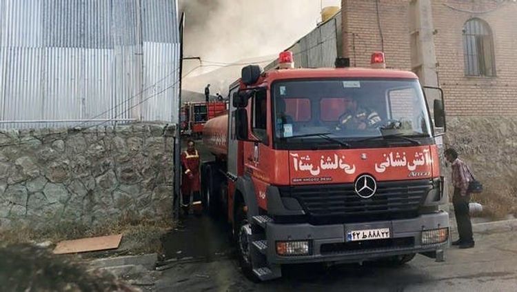 Four hurt in blast, fire in publishers' area of Iran capital