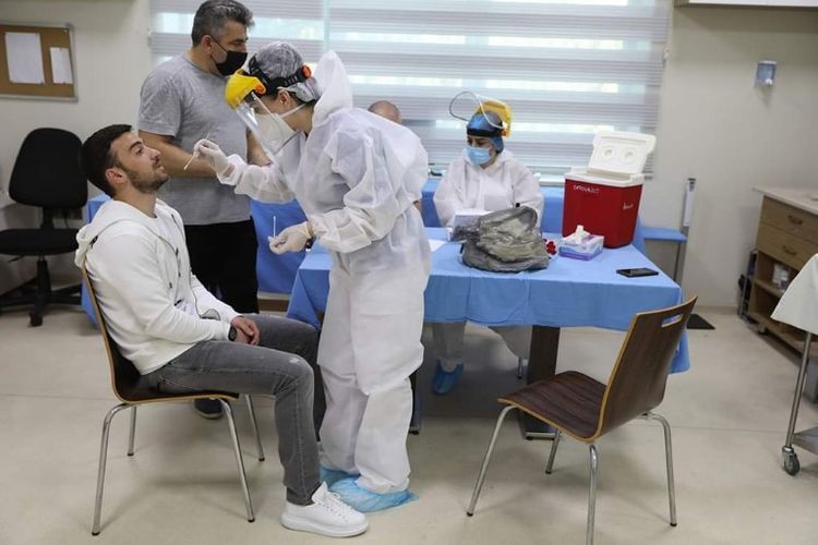 Garabagh FC players passed through coronavirus test before match of Champions League