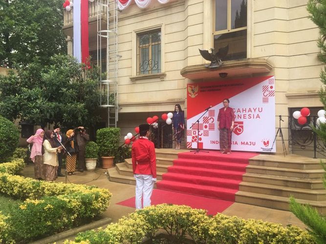 Commemoration ceremony of the 75th Anniversary of Independence Day of Indonesia held in Baku