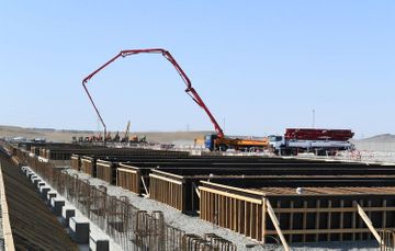 President Ilham Aliyev viewed construction of 330/220/110 kV Gobu power substation