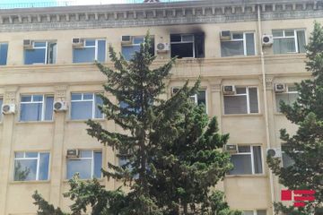 Fire in administrative building of Azerbaijan’s Ministry of Justice extinguished  - UPDATED