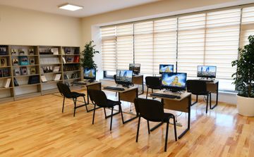 President Ilham Aliyev and first lady Mehriban Aliyeva attends opening of new school in Baku