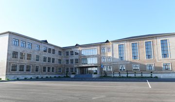 President Ilham Aliyev and first lady Mehriban Aliyeva attends opening of new school in Baku