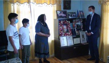 Azerbaijani MES takes care of two children of martyr  - PHOTO