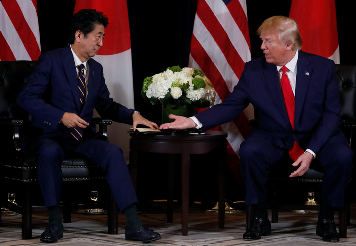 Trump told Abe he was Japan's greatest prime minister, White House says