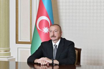 President Ilham Aliyev inaugurates in a video format another modular hospital for treatment of coronavirus patients