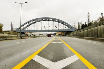 Construction of railway bridge near Khirdalan circle completed - PHOTO
