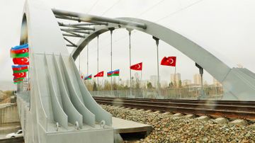 Construction of railway bridge near Khirdalan circle completed - PHOTO
