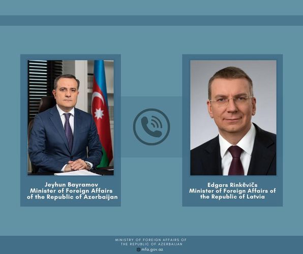 Azerbaijani and Latvian FMs hold telephone conversation