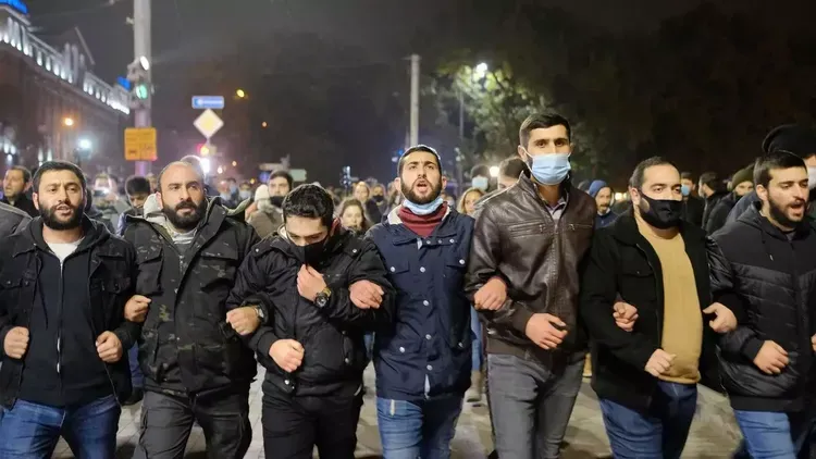 Rally being held in Yerevan demanding Pashinyan's resignation