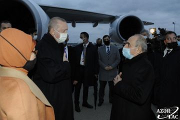 Turkish President arrives in Azerbaijan - UPDATED