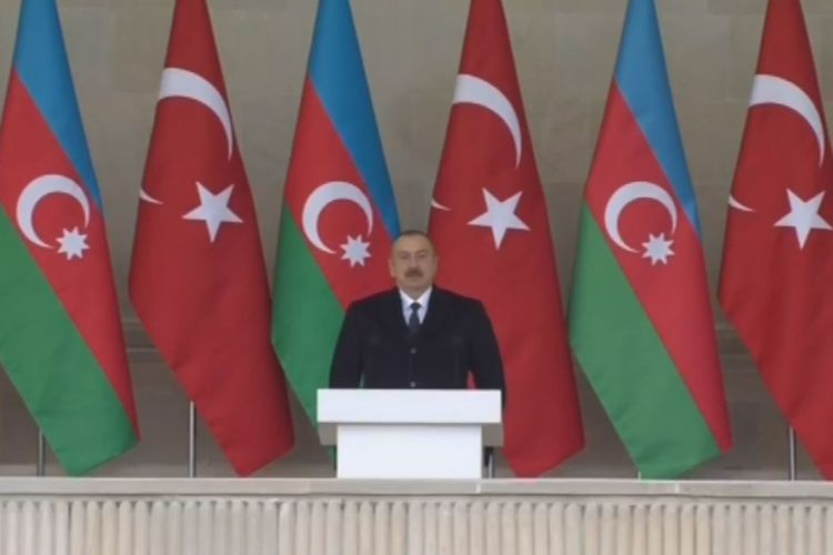 Azerbaijani President: There were many parades in Azadliq Square. But this parade has a special significance. This is the Victory Parade
