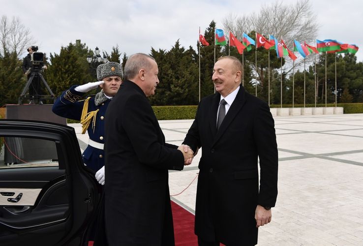 Official welcome ceremony was held for Turkish President Recep Tayyip Erdogan