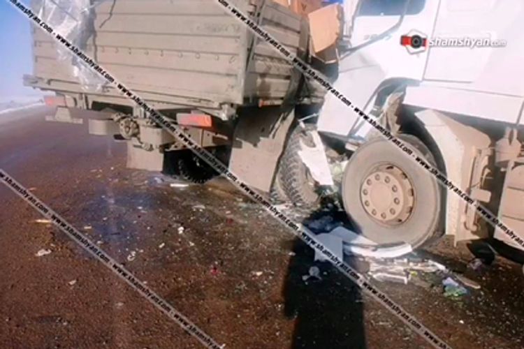 Truck of Russian peacekeepers crashed in Armenia