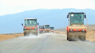 Azerbaijan launches asphalt pavement installation to leading to Sugovushan and Talysh 