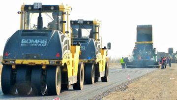 Azerbaijan launches asphalt pavement installation to leading to Sugovushan and Talysh 